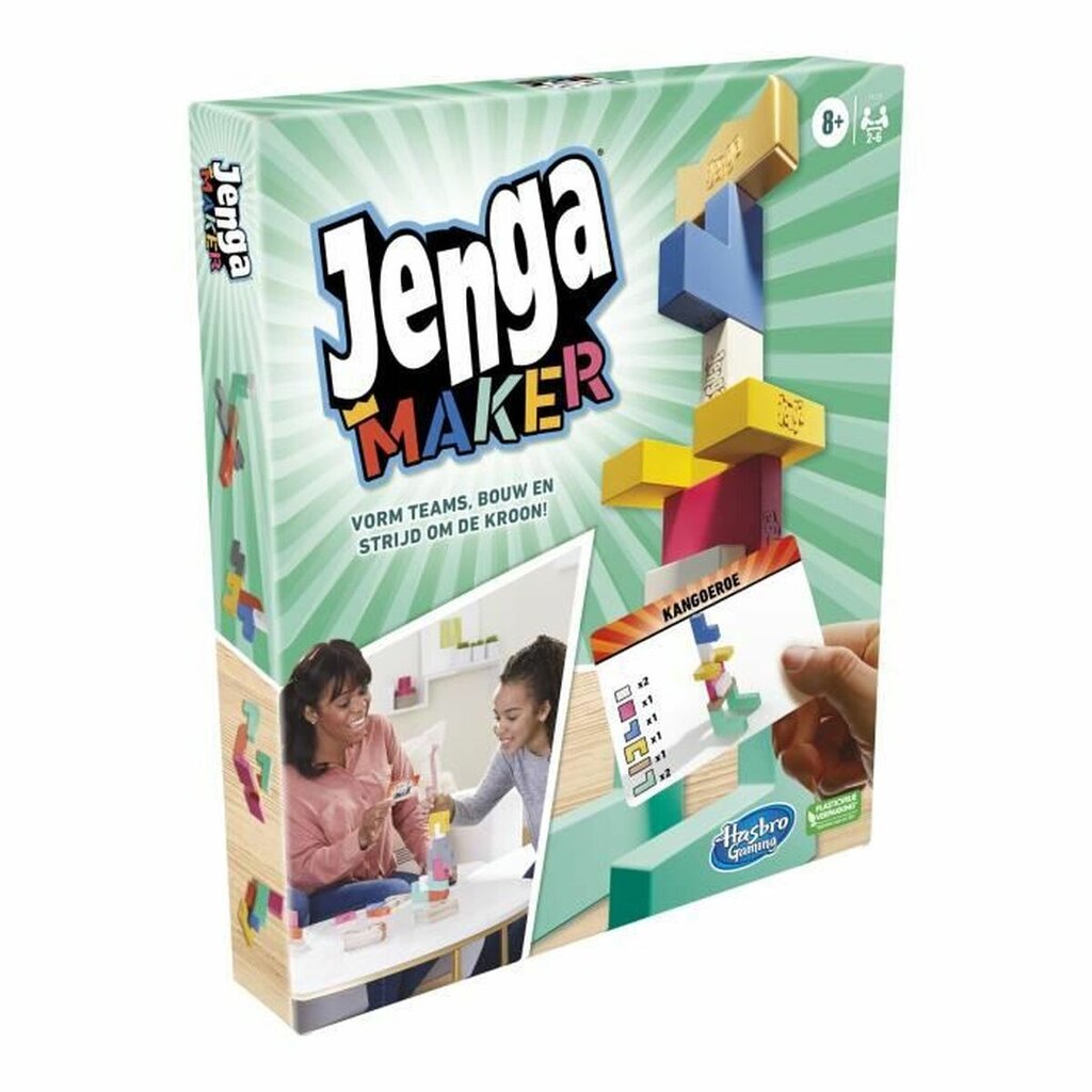 Stalo žaidimas Hasbro Gaming Jenga Maker, FR цена и информация | Stalo žaidimai, galvosūkiai | pigu.lt