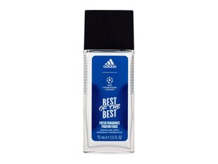 Purškiamas dezodorantas Adidas Uefa Champions League Best Of The Best, 75 ml kaina ir informacija | Dezodorantai | pigu.lt