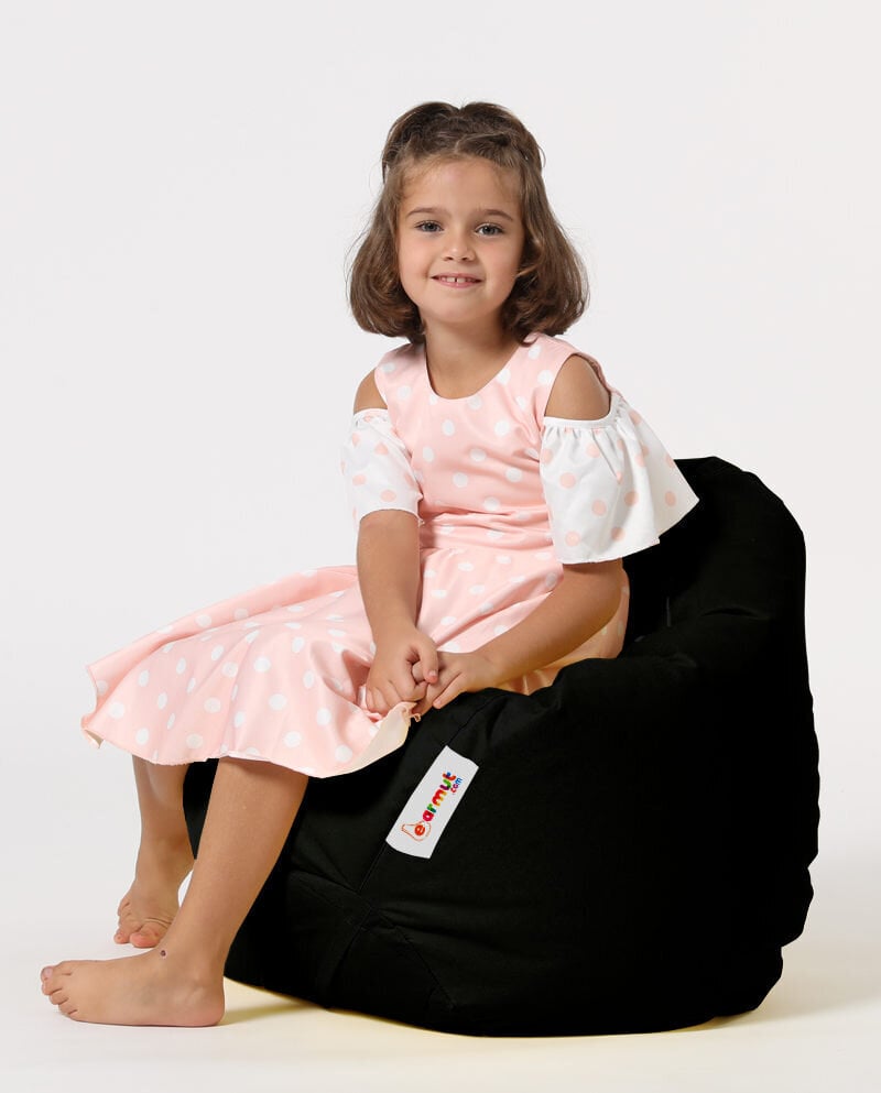 Vaikiškas sėdmaišis Premium Kids, juodas kaina ir informacija | Sėdmaišiai ir pufai | pigu.lt