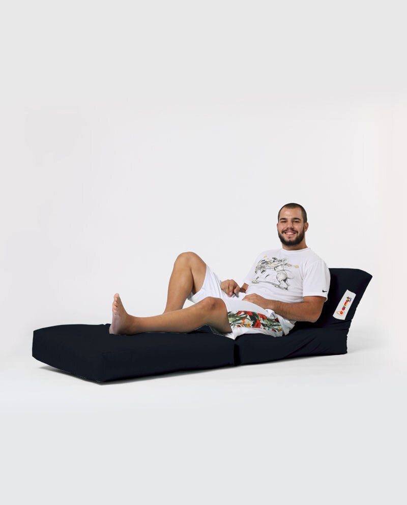 Sėdmaišis Siesta Sofa Bed Pouf, juodas kaina ir informacija | Sėdmaišiai ir pufai | pigu.lt