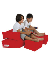 Sėdmaišis Kids Double Seat Pouf, raudonas kaina ir informacija | Sėdmaišiai ir pufai | pigu.lt