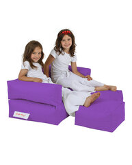 Sėdmaišis Kids Double Seat Pouf, violetinis цена и информация | Кресла-мешки и пуфы | pigu.lt