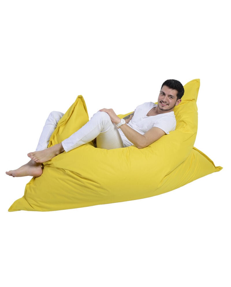 Sėdmaišis Giant Cushion, geltonas цена и информация | Sėdmaišiai ir pufai | pigu.lt