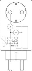 Розетка Shelly Plus Plug S 12 A с измерением потребления электроэнергии цена и информация | Выключатели, розетки | pigu.lt