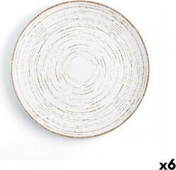 Плоская тарелка Ariane Tornado Керамика Двухцветный (Ø 31 cm) (6 штук) цена и информация | Посуда, тарелки, обеденные сервизы | pigu.lt