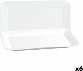 Поднос Quid Basic Прямоугольный Керамика Белый (6 штук) (31 x 18 cm) цена и информация | Посуда, тарелки, обеденные сервизы | pigu.lt