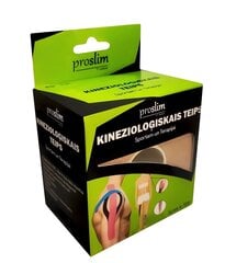 Kineziologinė juosta ProSlim T-active, 5cm x 5m, orandžinė kaina ir informacija | Įtvarai | pigu.lt