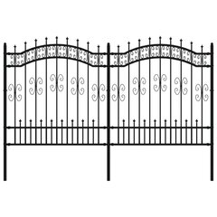 Sodo tvora su smailiomis viršūnėmis 165 cm kaina ir informacija | Tvoros ir jų priedai | pigu.lt
