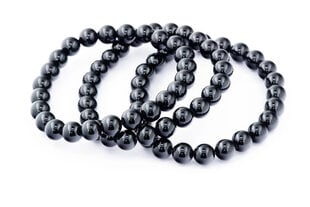 Браслет из черного оникса 8мм цена и информация | Женские браслеты | pigu.lt