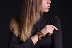 Фишки для браслета Тигровый глаз цена и информация | Женские браслеты | pigu.lt