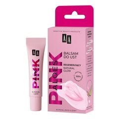 Atkuriamasis lūpų balzamas AA_Aloe Pink, Natural Glow, 10g kaina ir informacija | Lūpų dažai, blizgiai, balzamai, vazelinai | pigu.lt