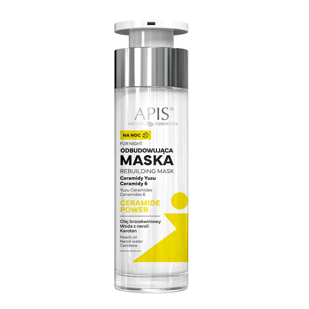 Naktinė veido kaukė Apis Rebuilding Mask For Night, 50 ml kaina ir informacija | Veido kaukės, paakių kaukės | pigu.lt