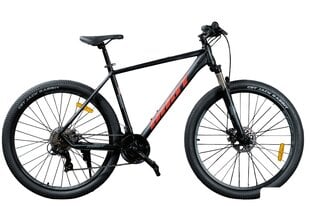Kalnų dviratis Gust Dart 29cll, juodas kaina ir informacija | Dviračiai | pigu.lt