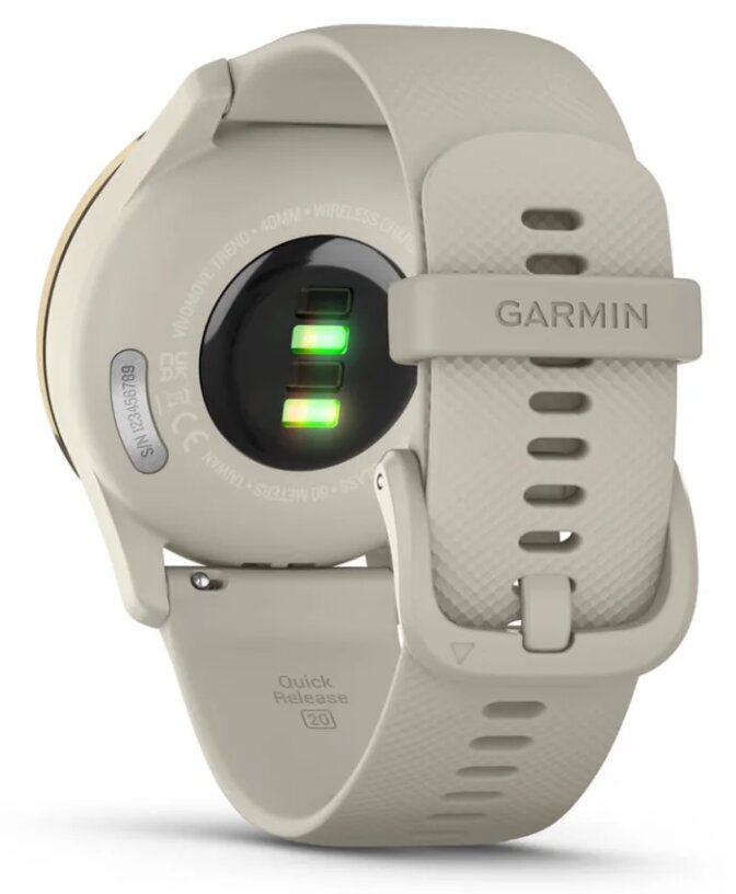 Garmin vívomove® Trend Cream Gold/French Gray kaina ir informacija | Išmanieji laikrodžiai (smartwatch) | pigu.lt