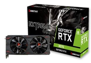 Biostar Nvidia GeForce RTX 3070 VN3706RM82 kaina ir informacija | Biostar Kompiuterinė technika | pigu.lt