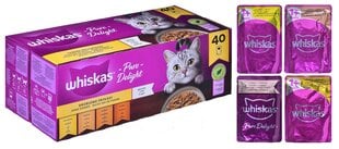 Whiskas Pure Delight rinkinys katėms, 40 x 85g цена и информация | Консервы для кошек | pigu.lt