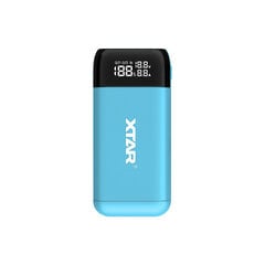 Зарядное устройство Xtar с функцией QC 3.0 и PD Powerbank, синего цвета цена и информация | Зарядные устройства для элементов питания | pigu.lt