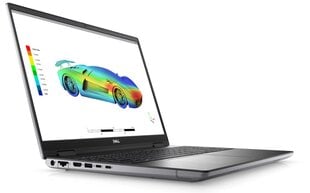 Dell Mobile Precision 7670 Grey, 16 ", 7-12850HX, 16 GB, SSD 512 GB, Windows 11 Pro цена и информация | Ноутбуки | pigu.lt