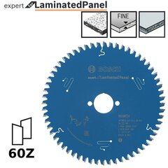 Pjovimo diskas Bosch Expert for Laminated Panel, 190 mm kaina ir informacija | Pjūklai, pjovimo staklės | pigu.lt