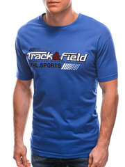 мужская футболка s1767 - синяя цена и информация | Мужские футболки | pigu.lt