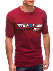 мужская футболка s1767 - красная цена и информация | Футболка мужская | pigu.lt