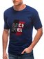 Marškinėliai vyrams Edoti s1763, mėlyni kaina ir informacija | Vyriški marškinėliai | pigu.lt