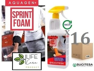 Aquagen Sprint Foam nuriebalintojas virtuvei, 1L, 16vnt. kaina ir informacija | Valikliai | pigu.lt