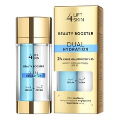 Veido priežiūros rinkinys Lift 4 Skin Beauty Booster Dual Hydration moterims: 2% Hyaluronic Acid B5 serumas, 15 ml + drėkinamasis veido kremas SPF30, 15 ml kaina ir informacija | Veido kremai | pigu.lt