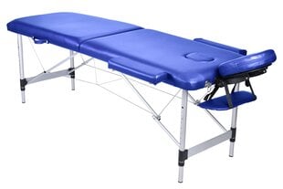 2-зонный раскладной массажный стол Vangaloo, 186 x 60 см, синий цена и информация | Аксессуары для массажа | pigu.lt