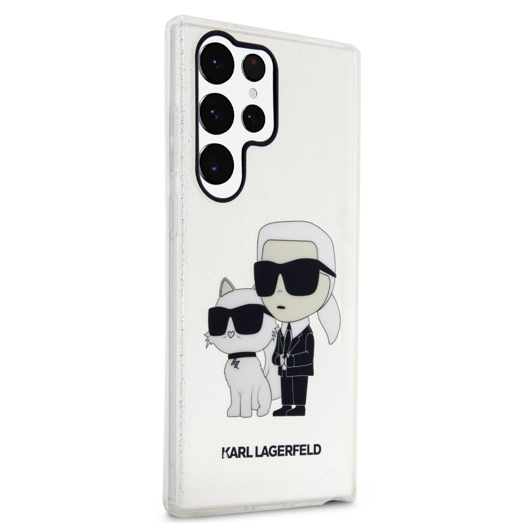 Karl Lagerfeld skirtas Samsung Galaxy S23 Ultra, skaidrus kaina ir informacija | Telefono dėklai | pigu.lt