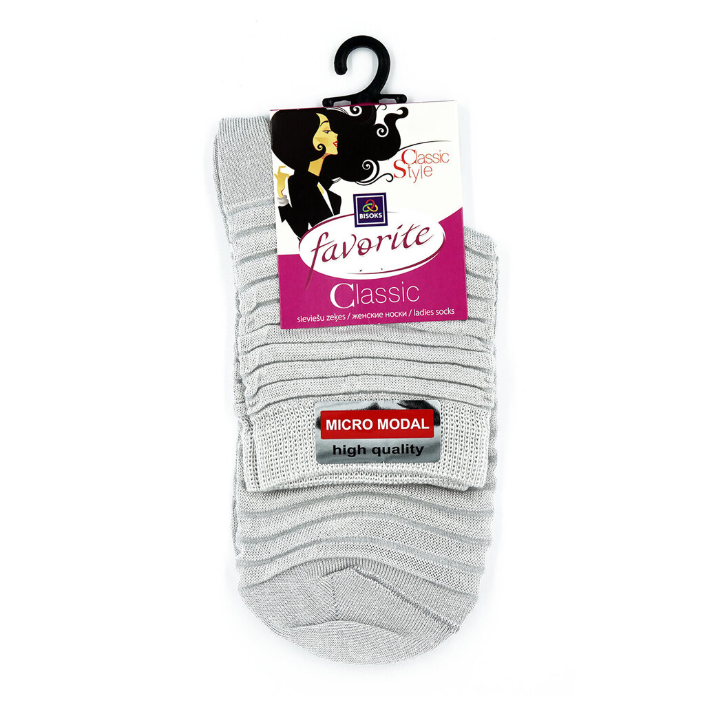 Kojinės moterims Favorite 22047, pilkos kaina ir informacija | Moteriškos kojinės | pigu.lt