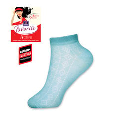 Женские короткие носки Favorite 22193 голубые цена и информация | Женские носки | pigu.lt