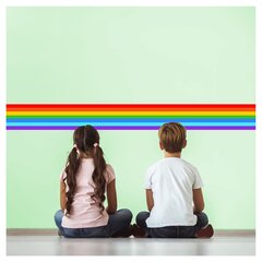 Vaikiškas interjero lipdukas Rainbow Stripes kaina ir informacija | Interjero lipdukai | pigu.lt