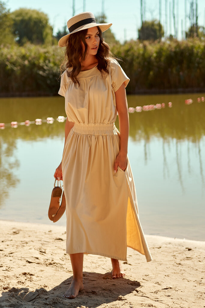 Suknelė moterims Makadamia Numinou, smėlio spalvos kaina ir informacija | Suknelės | pigu.lt