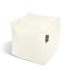 Pufas Qubo™ Cube 25 Coconut Soft Fit, baltas kaina ir informacija | Sėdmaišiai ir pufai | pigu.lt