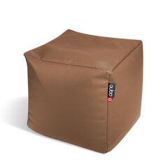 Pufas Qubo™ Cube 25 Physalis Soft Fit, rudas цена и информация | Кресла-мешки и пуфы | pigu.lt
