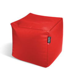 Pufas Qubo™ Cube 25 Strawberry Soft Fit, raudonas цена и информация | Кресла-мешки и пуфы | pigu.lt