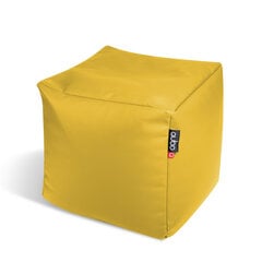 Pufas Qubo™ Cube 25 Pear Soft Fit, geltonas цена и информация | Кресла-мешки и пуфы | pigu.lt