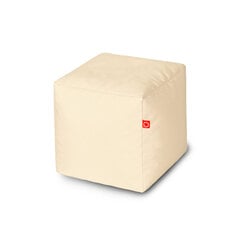 Pufas Qubo™ Cube 50 Coconut Pop Fit, smėlio spalvos цена и информация | Кресла-мешки и пуфы | pigu.lt