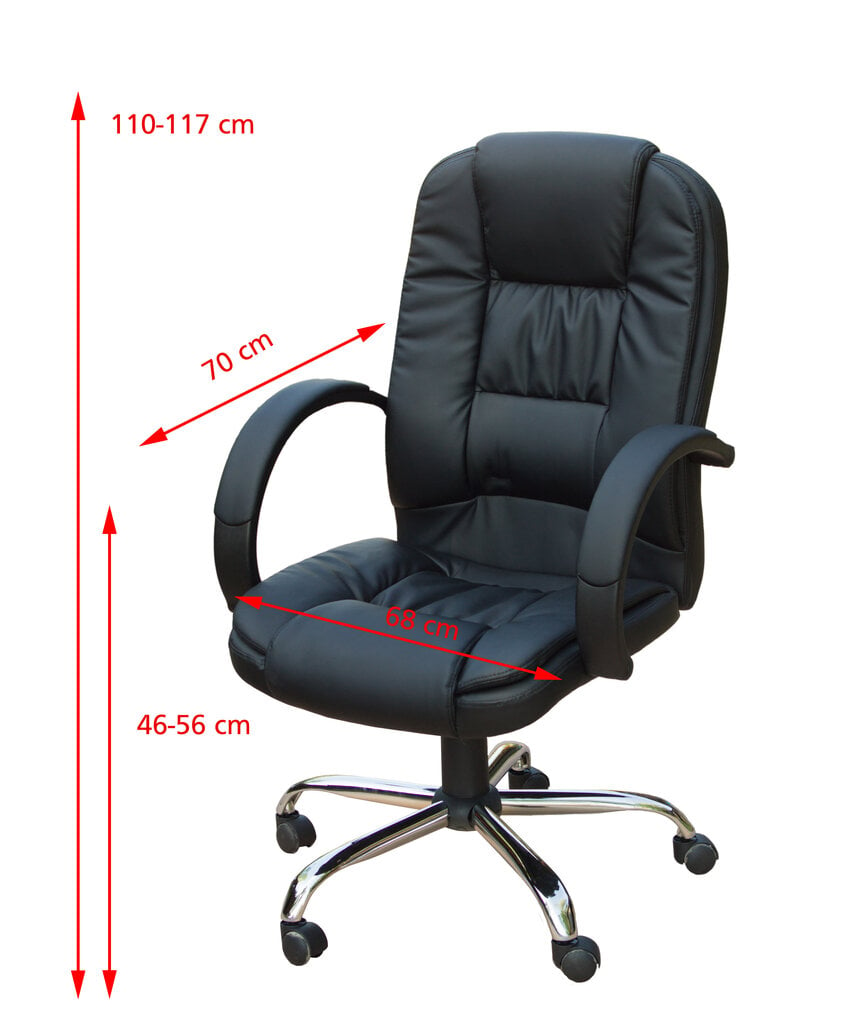 Biuro kėdė Happy Game 9008, juoda kaina ir informacija | Biuro kėdės | pigu.lt