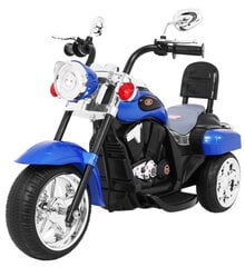 Elektrinis triratis motociklas Chopper NightBike, mėlynas kaina ir informacija | Elektromobiliai vaikams | pigu.lt
