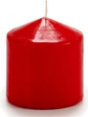 Žvakė Raudona (7 x 8 x 7 cm) (4 vnt.) kaina ir informacija | Žvakės, Žvakidės | pigu.lt