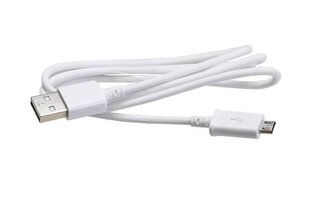 ECB-DU4AWE Samsung microUSB Data Cable 1m White (Bulk) цена и информация | Кабели и провода | pigu.lt