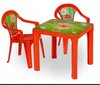 Stalo su dviem kėdėmis komplektas, raudona цена и информация | Vaikiškos kėdutės ir staliukai | pigu.lt