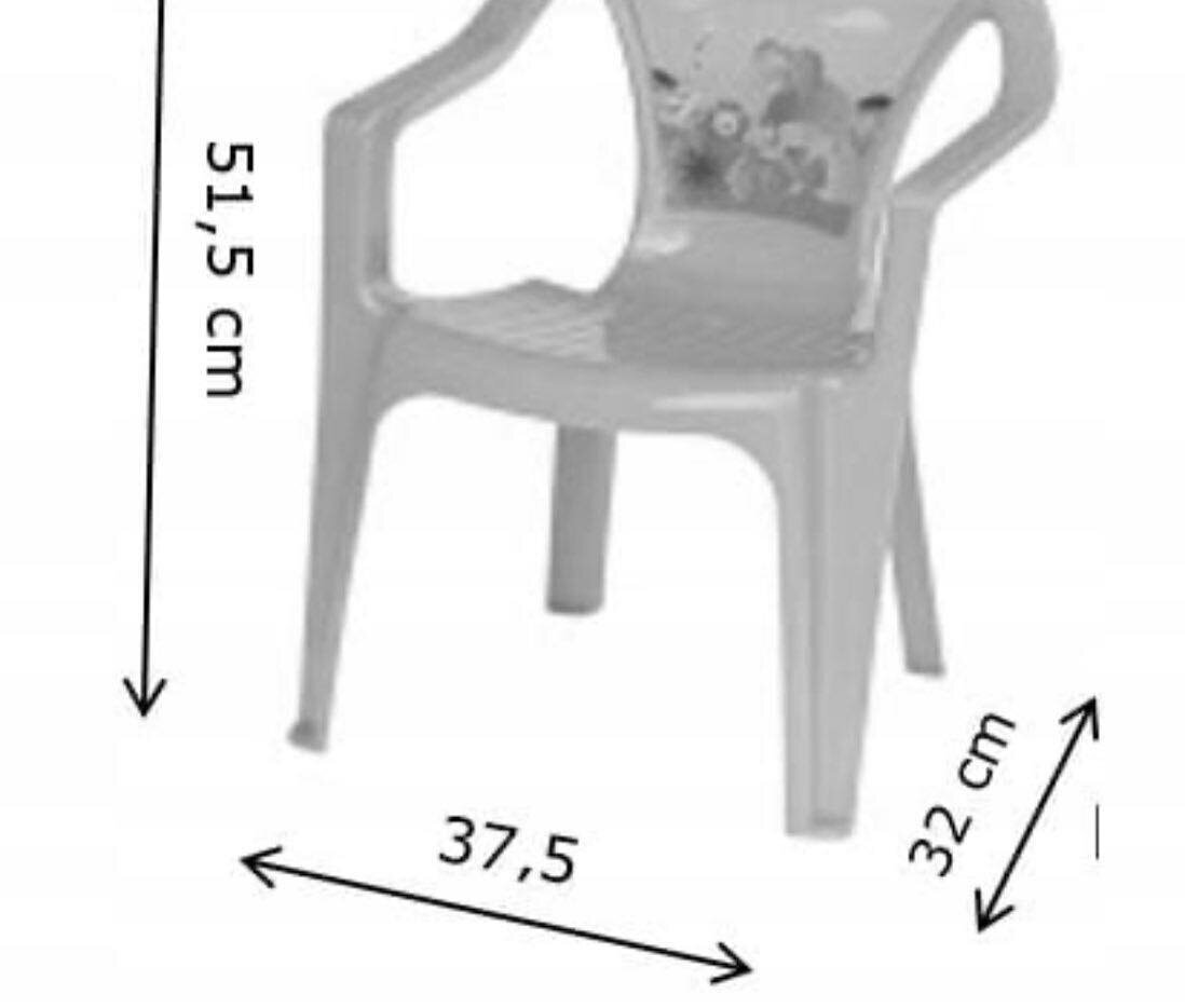 Stalo su dviem kėdėmis komplektas, raudona цена и информация | Vaikiškos kėdutės ir staliukai | pigu.lt
