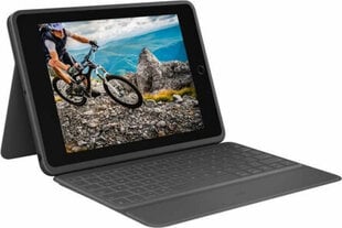 Чехол для iPad с клавиатурой Logitech Rugged Folio Чёрный 10,2" цена и информация | Чехлы для планшетов и электронных книг | pigu.lt