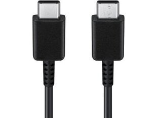 Samsung USB-C duomenų kabelis 3A EP-DA705BBE, 1m, juodas цена и информация | Кабели и провода | pigu.lt