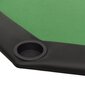Sulankstomas pokerio stalas vidaXL, 108x108x75 cm, žalias kaina ir informacija | Azartiniai žaidimai, pokeris | pigu.lt