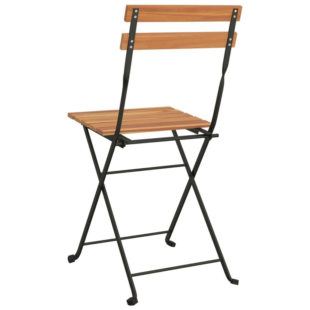 2-jų kėdžių komplektas vidaXL, rudas цена и информация | Lauko kėdės, foteliai, pufai | pigu.lt