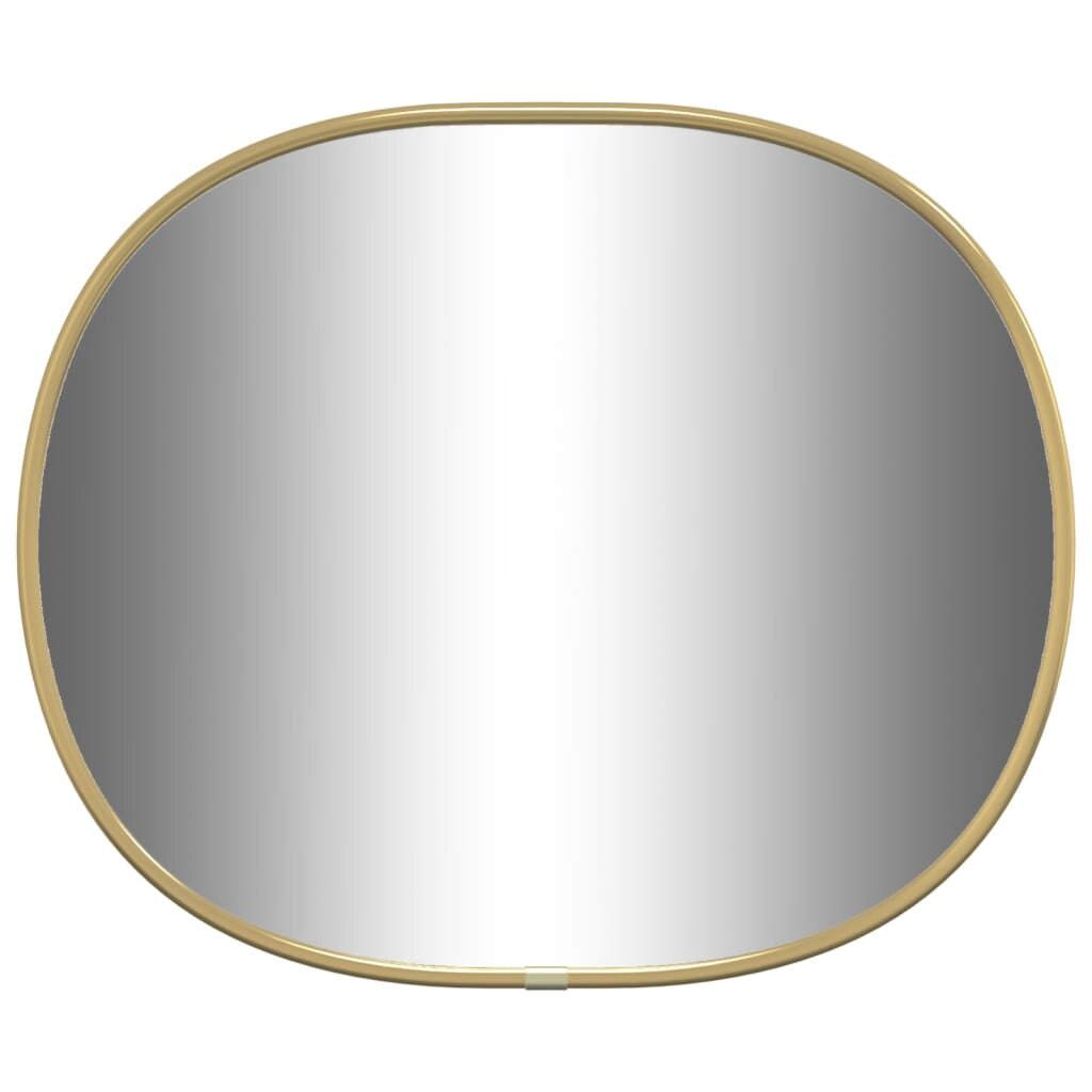 vidaXL Sieninis veidrodis, auksinės spalvos, 30x25cm kaina ir informacija | Veidrodžiai | pigu.lt